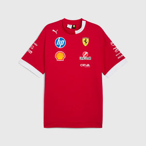 Camiseta Oversized Scuderia Ferrari Roja