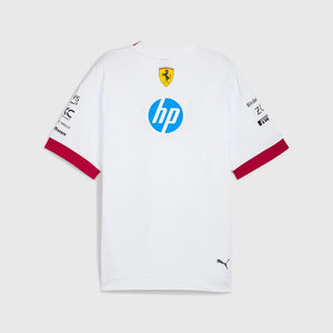 Camiseta Oversized Scuderia Ferrari Blanca