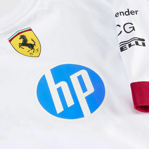 Camiseta Oversized Scuderia Ferrari Blanca