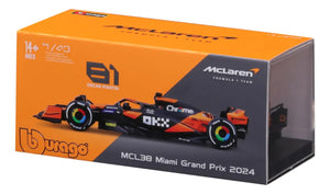 Coche McLaren MCL38 #81 Oscar Piastri 1:43