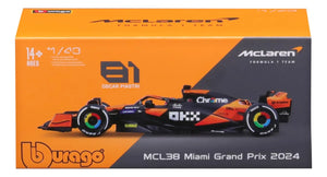 Coche McLaren MCL38 #81 Oscar Piastri 1:43
