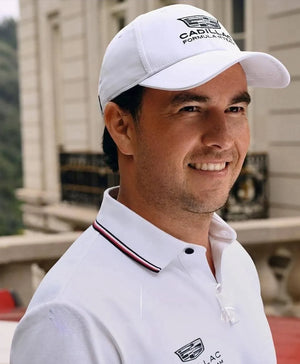 Gorra Checo Pérez Cadillac 2026 - Blanca