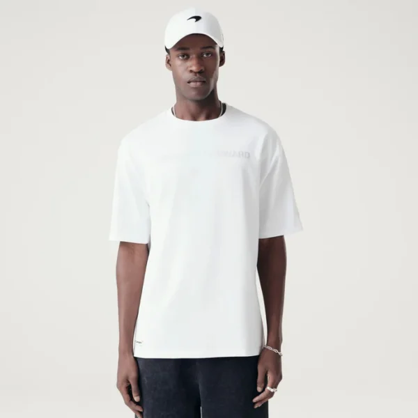 Camiseta Oversized New Era McLaren Speedmark Blanca - Imagen 7